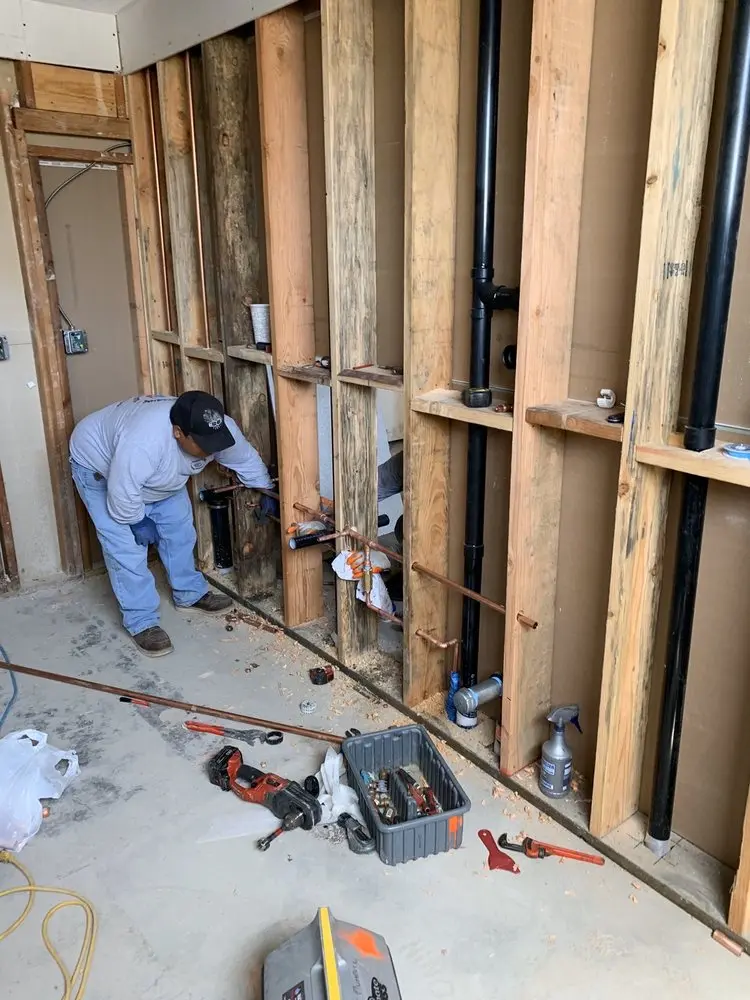 Commercial rough-in plumbing for Gas Line Repair in Brink